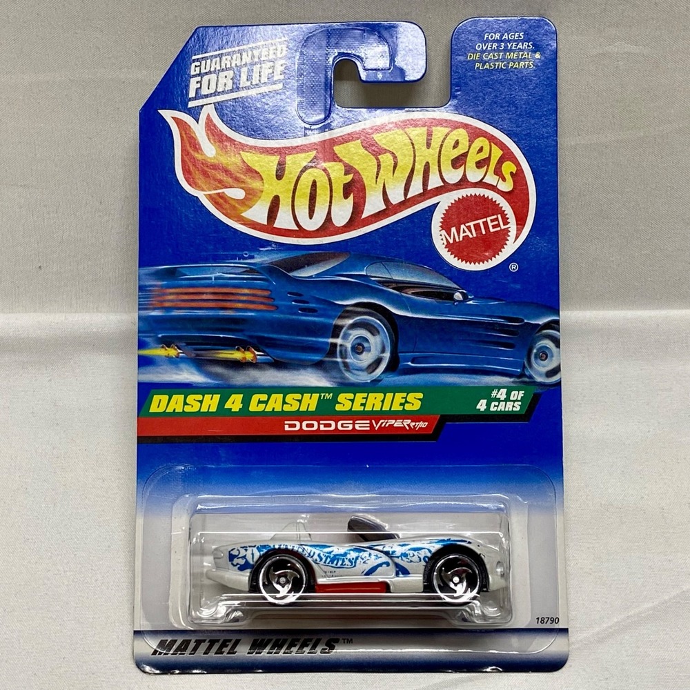 Hot Wheels Dodge Viper RT/10 1998 Dash 4 Cash 4 of 4 Collector #724 Die-cast NIP